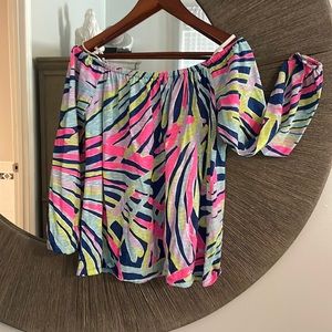Lilly Pulitzer Off The Shoulder Shirt
